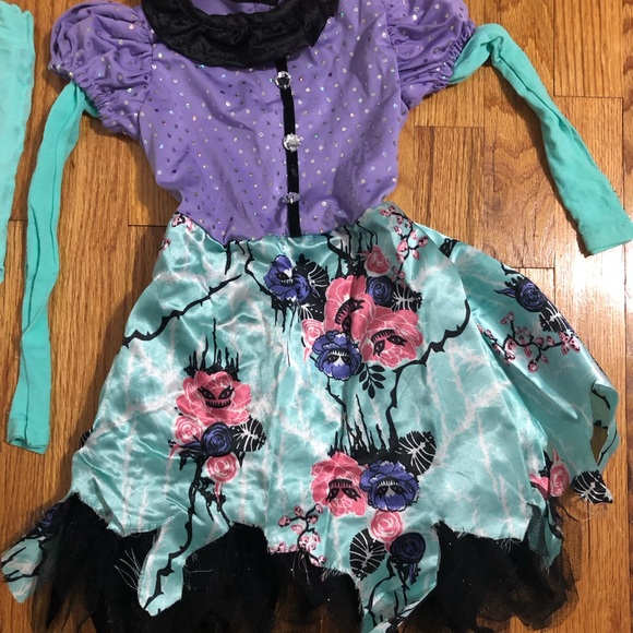 Rubie’s monster high Halloween‎ costume toddler size 2T. Dress tights and belt - Picture 2 of 11